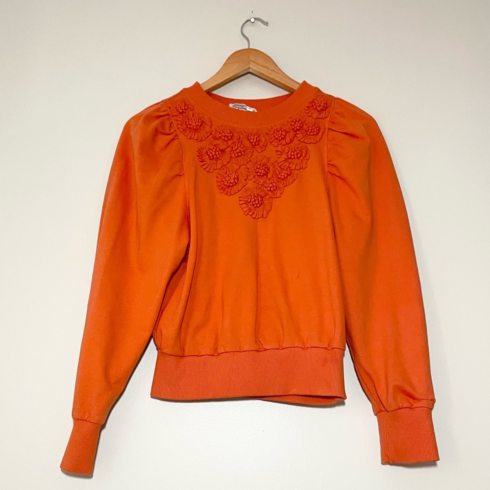By Anthropologie Embroidered Sweatshirt